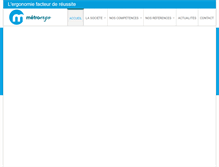 Tablet Screenshot of metroergo.com
